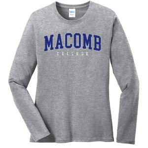 Macomb Community College Ladies Long Sleeve Shirt