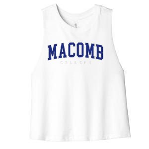 Macomb Community College Women's Racerback Cropped Tank