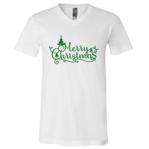 Merry Christmas Cute Gift V-Neck T-Shirt