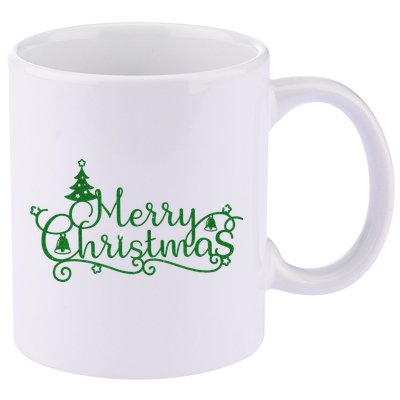 Merry Christmas Cute Gift 11oz C Handle Ceramic Mug