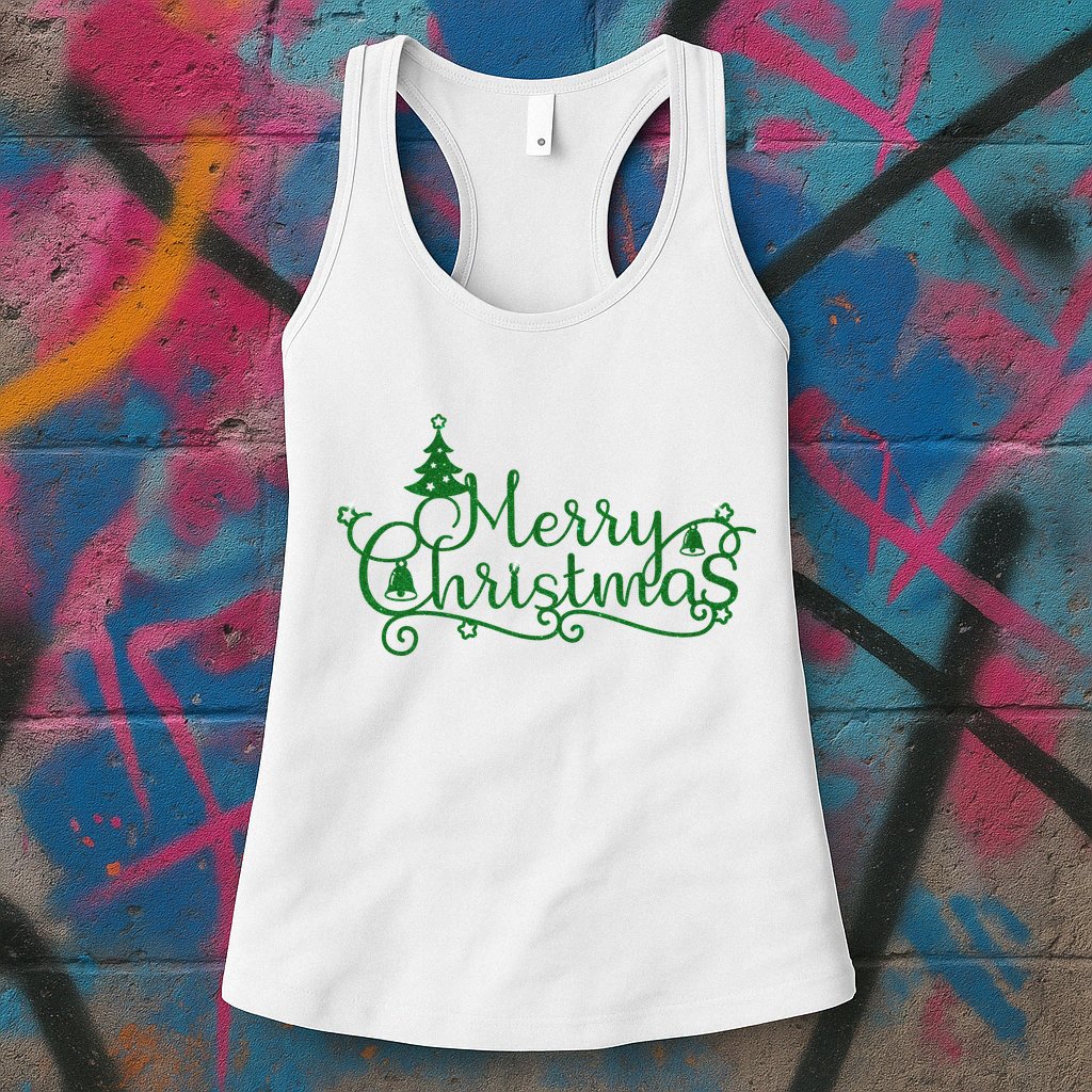 Merry Christmas Cute Gift Womens Tank Top