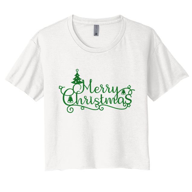 Merry Christmas Cute Gift Crop Top