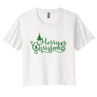 Merry Christmas Cute Gift Women's Crop Top Tee