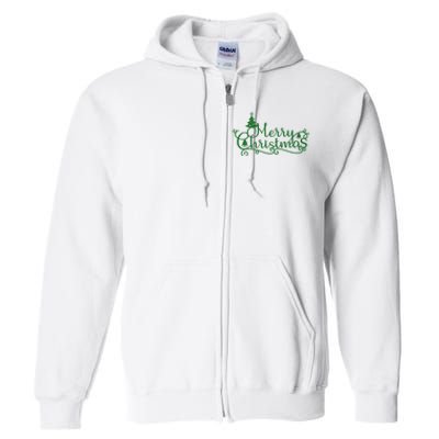 Merry Christmas Cute Gift Full Zip Hoodie