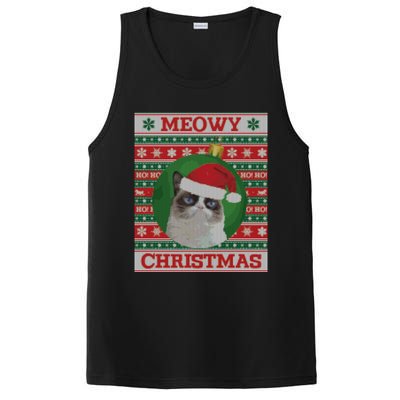 Meowy Christmas Cat Christmas Gift PosiCharge Competitor Tank