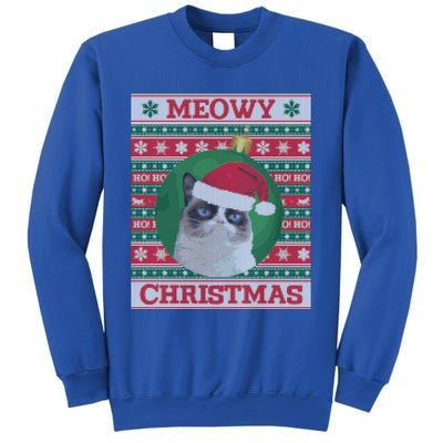 Meowy Christmas Cat Christmas Gift Sweatshirt