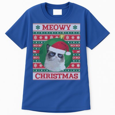 Meowy Christmas Cat Christmas Gift Tall T-Shirt