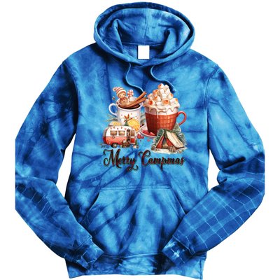 Merry Campmas Christmas Funny Camping Meaningful Gift Tie Dye Hoodie