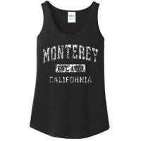 Monterey California Ca Vintage Established Ladies Essential Tank