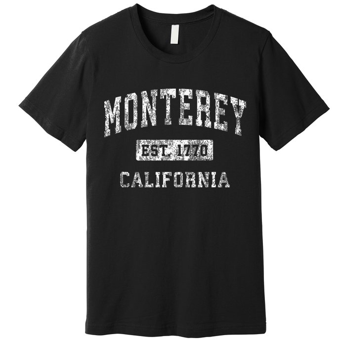 Monterey California Ca Vintage Established Premium T-Shirt