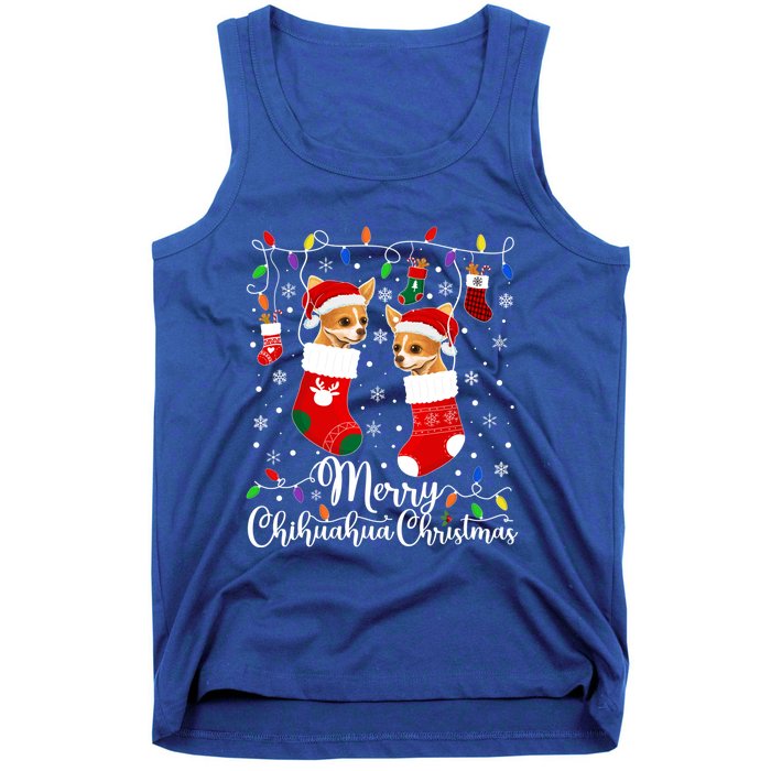 Merry Chihuahua Christmas Chihuahua Xmas Party Cute Gift Tank Top