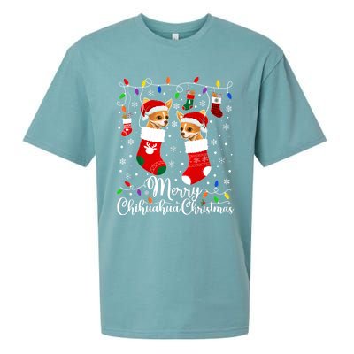 Merry Chihuahua Christmas Chihuahua Xmas Party Cute Gift Sueded Cloud Jersey T-Shirt