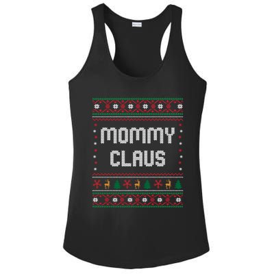 Mommy Claus Costume Gift Funny Chritsmas Pajamas Family Gift Ladies PosiCharge Competitor Racerback Tank