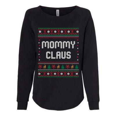 Mommy Claus Costume Gift Funny Chritsmas Pajamas Family Gift Womens California Wash Sweatshirt