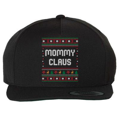 Mommy Claus Costume Gift Funny Chritsmas Pajamas Family Gift Wool Snapback Cap