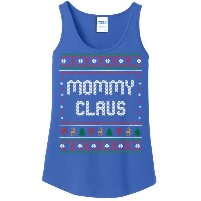 Mommy Claus Costume Gift Funny Chritsmas Pajamas Family Gift Ladies Essential Tank