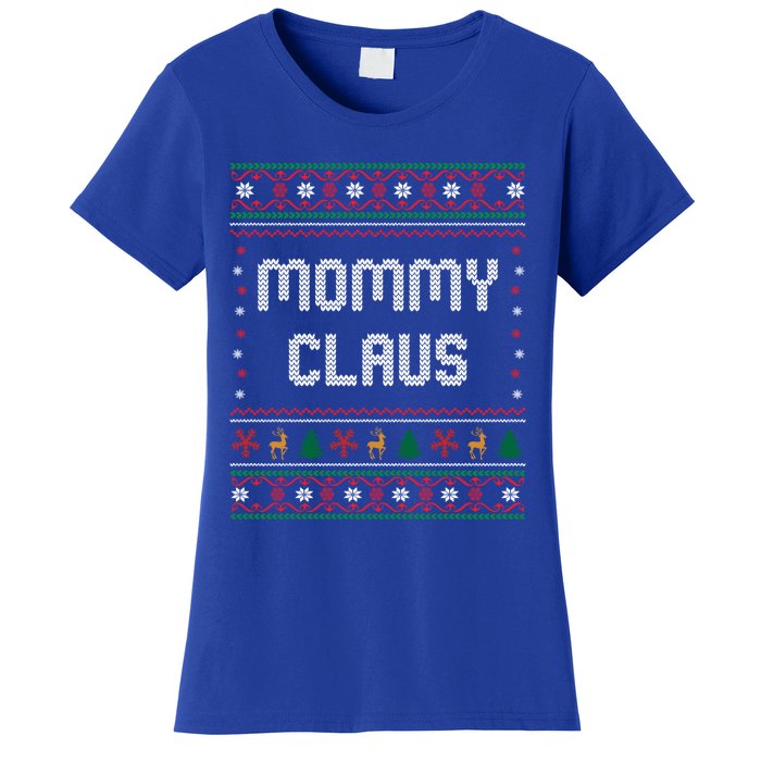 Mommy Claus Costume Gift Funny Chritsmas Pajamas Family Gift Women's T-Shirt