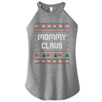 Mommy Claus Costume Gift Funny Chritsmas Pajamas Family Gift Women's Perfect Tri Rocker Tank