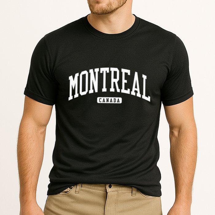 Montreal Canada College University Style Cooling Performance Crew T-Shirt