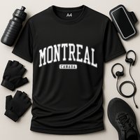 Montreal Canada College University Style Cooling Performance Crew T-Shirt