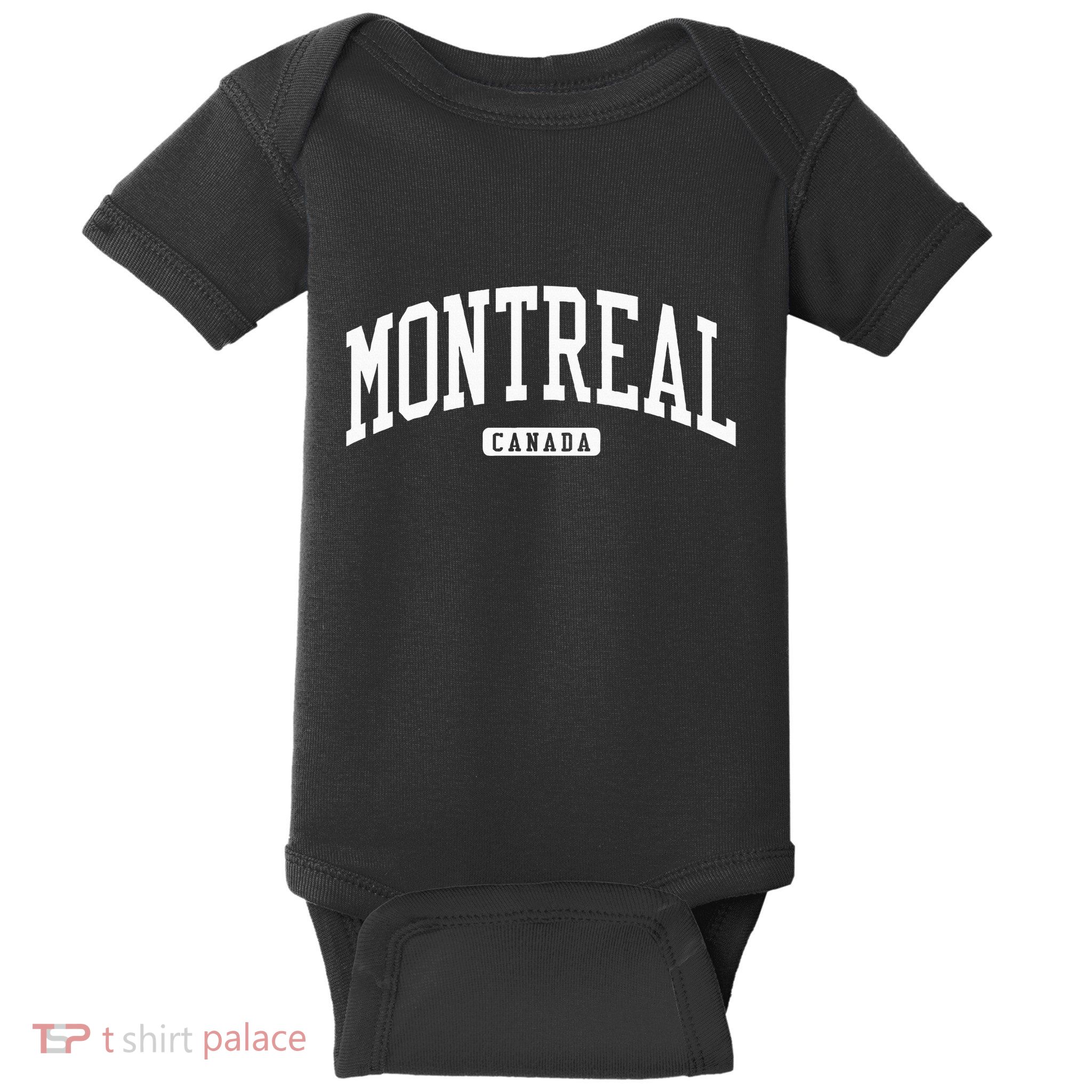 Montreal Canada College University Style Baby Bodysuit