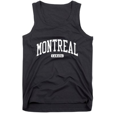 Montreal Canada College University Style Tank Top