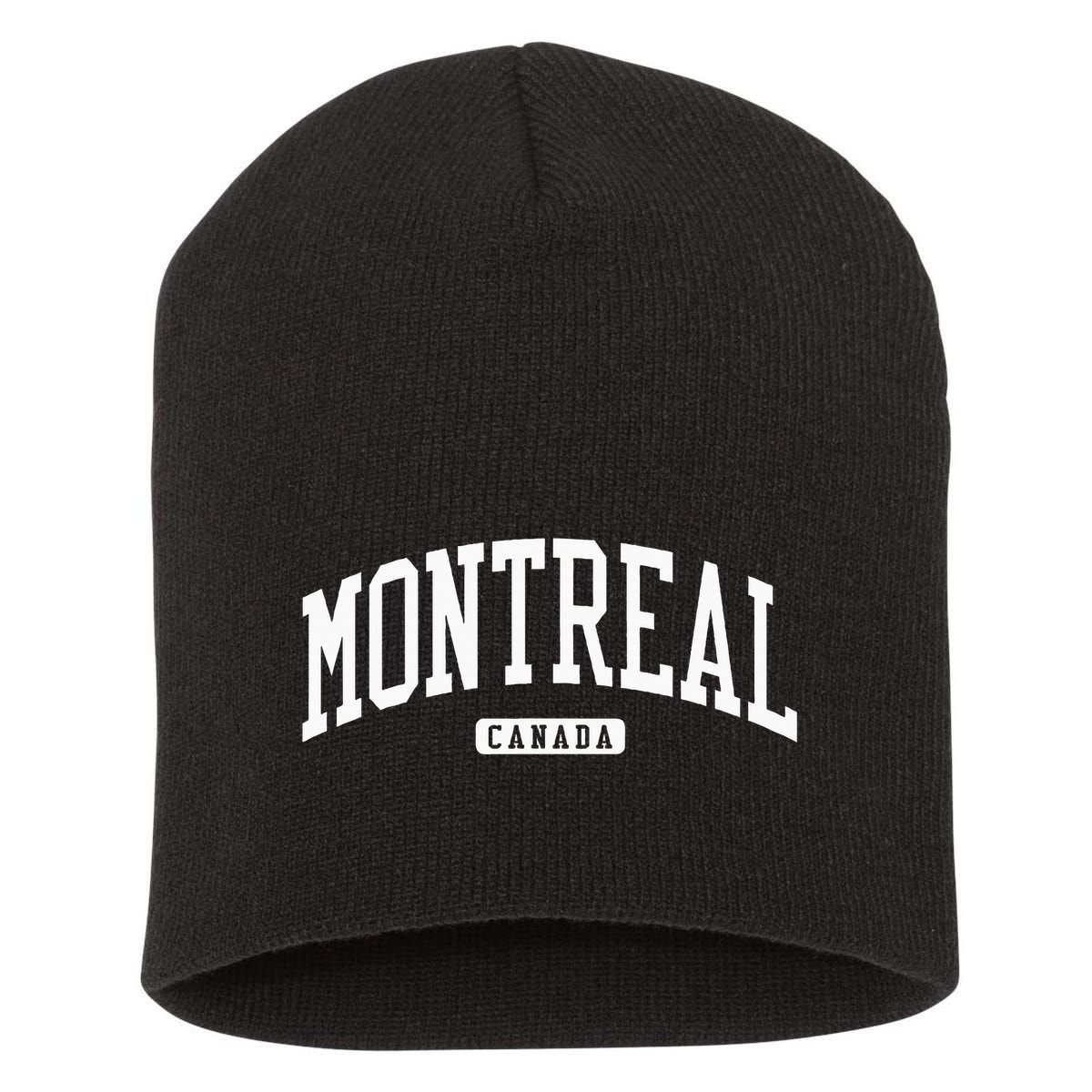 Montreal Canada College University Style Short Acrylic Beanie