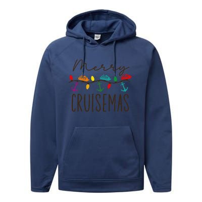 Merry Cruisemas Cruise Christmas Lights Matching Family Xmas Performance Fleece Hoodie