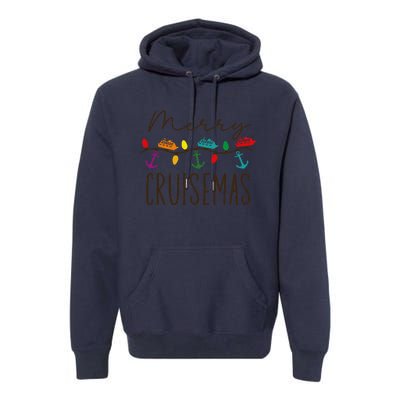 Merry Cruisemas Cruise Christmas Lights Matching Family Xmas Premium Hoodie