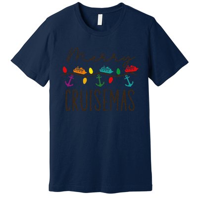 Merry Cruisemas Cruise Christmas Lights Matching Family Xmas Premium T-Shirt