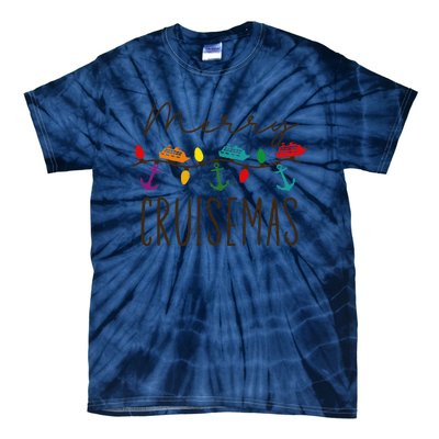 Merry Cruisemas Cruise Christmas Lights Matching Family Xmas Tie-Dye T-Shirt