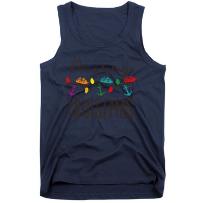 Merry Cruisemas Cruise Christmas Lights Matching Family Xmas Tank Top