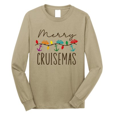 Merry Cruisemas Cruise Christmas Lights Matching Family Xmas Long Sleeve Shirt