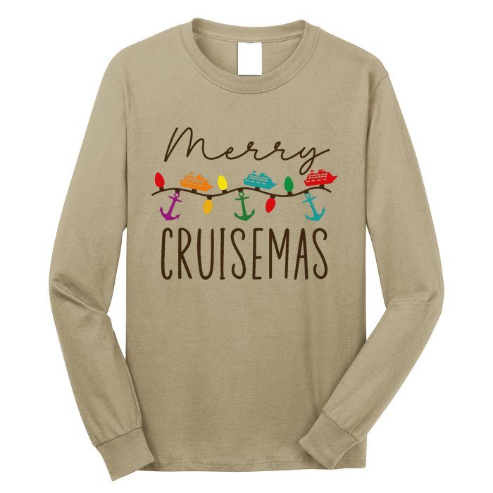 Merry Cruisemas Cruise Christmas Lights Matching Family Xmas Long Sleeve Shirt