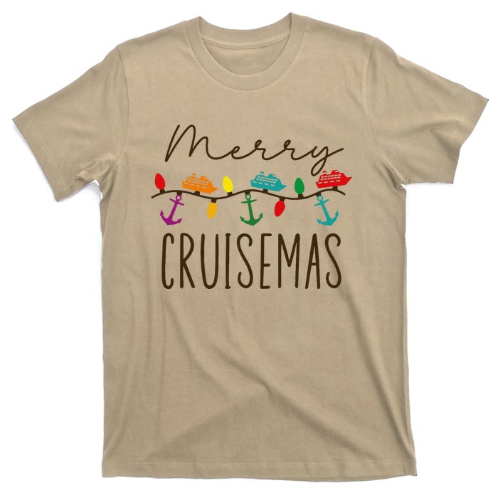 Merry Cruisemas Cruise Christmas Lights Matching Family Xmas T-Shirt