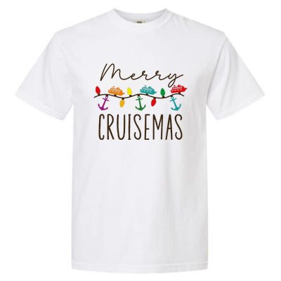 Merry Cruisemas Cruise Christmas Lights Matching Family Xmas Garment-Dyed Heavyweight T-Shirt