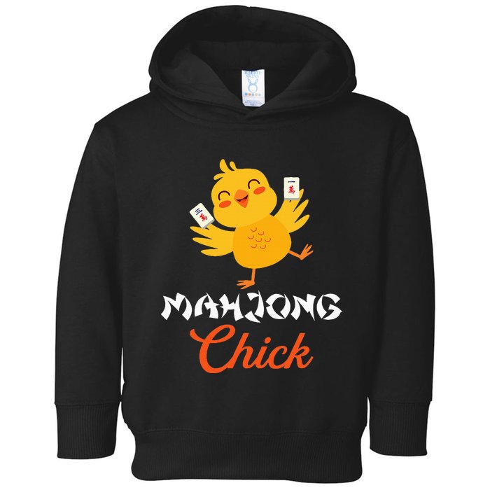 Mahjong Chick Chinese Board Game Mah Jongg Player Toddler Hoodie