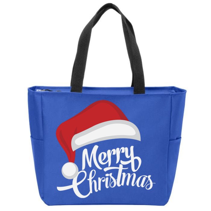 Merry Christmas Cute Gift Zip Tote Bag