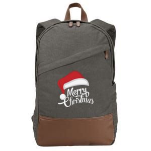 Merry Christmas Cute Gift Cotton Canvas Backpack