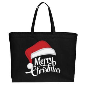 Merry Christmas Cute Gift Cotton Canvas Jumbo Tote