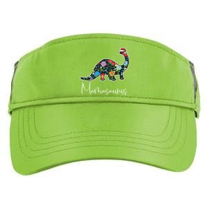 Mamasaurus Christmas Cute Floral Brontosaurus Dinosaur Mom Gift Adult Drive Performance Visor