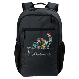 Mamasaurus Christmas Cute Floral Brontosaurus Dinosaur Mom Gift Daily Commute Backpack