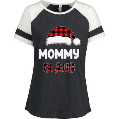 Mommy Claus Costume Gift Funny Chritsmas Pajamas Family Gift Enza Ladies Jersey Colorblock Tee