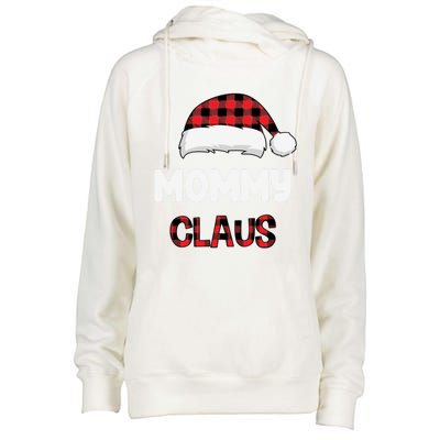 Mommy Claus Costume Gift Funny Chritsmas Pajamas Family Gift Womens Funnel Neck Pullover Hood