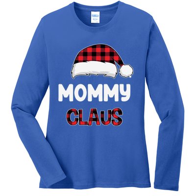 Mommy Claus Costume Gift Funny Chritsmas Pajamas Family Gift Ladies Long Sleeve Shirt