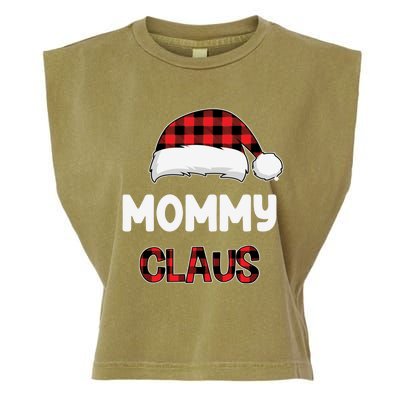 Mommy Claus Costume Gift Funny Chritsmas Pajamas Family Gift Garment-Dyed Women's Muscle Tee