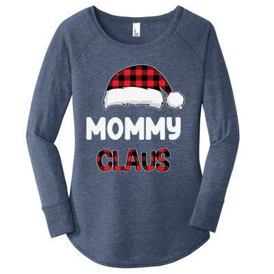 Mommy Claus Costume Gift Funny Chritsmas Pajamas Family Gift Women's Perfect Tri Tunic Long Sleeve Shirt