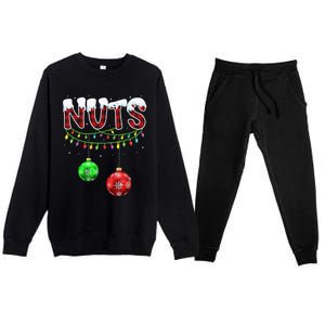 Matching Chestnuts Christmas Couples Nuts Premium Crewneck Sweatsuit Set