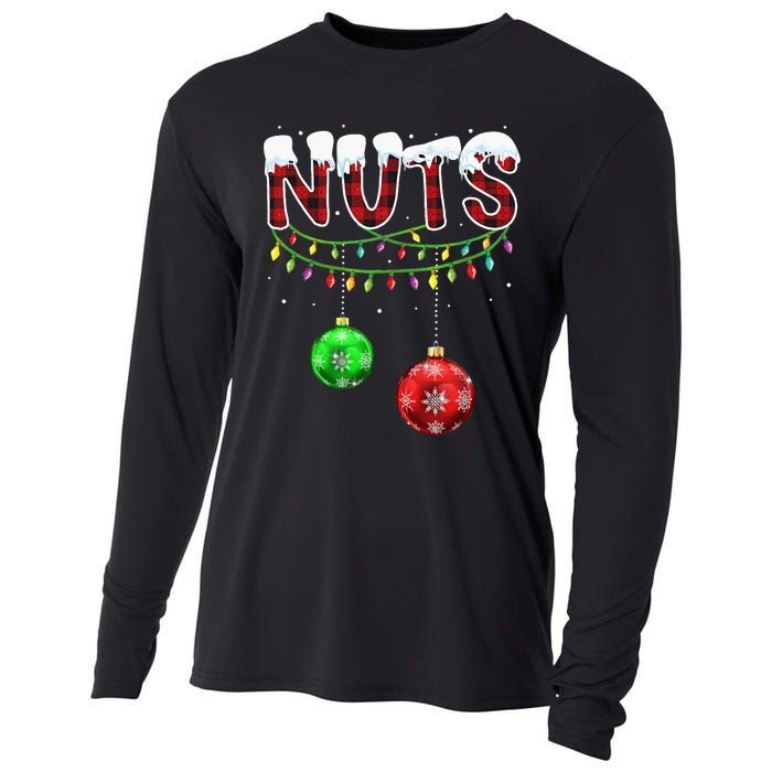 Matching Chestnuts Christmas Couples Nuts Cooling Performance Long Sleeve Crew