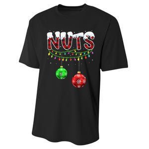 Matching Chestnuts Christmas Couples Nuts Performance Sprint T-Shirt